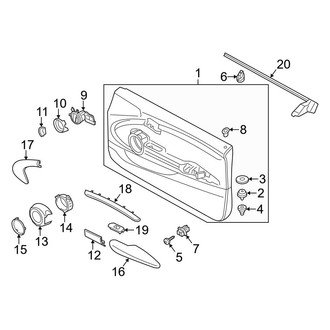 Mini OE - Door - Interior Trim (Trim Panel & Components), (Base / John Cooper Works / S Convertible)