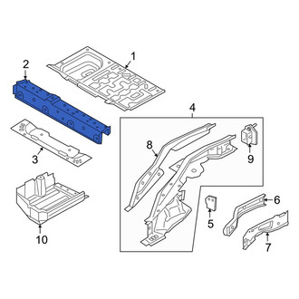 Mini OE - Rear Floor Pan Crossmember