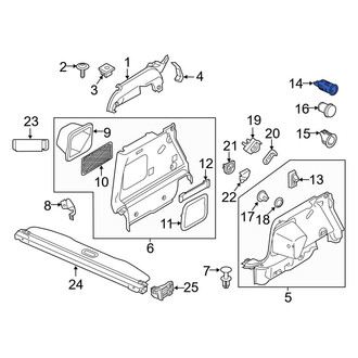 Mini OE - Rear Right 12 Volt Accessory Power Outlet