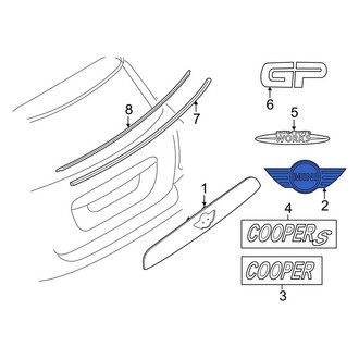 Mini OE - Rear Hatch Emblem