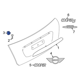 Mini OE - Deck Lid Handle Nut