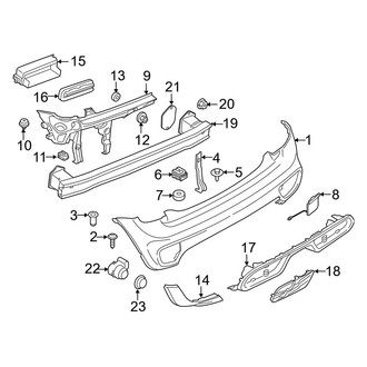 Mini OE - Rear Bumper - Bumper & Components