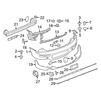 Mini OE - Rear Bumper - Bumper & Components