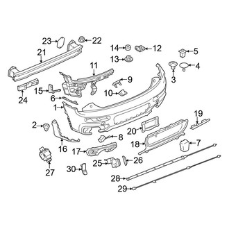 Mini OE - Rear Bumper - Bumper & Components