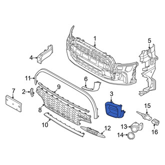 Mini OE - Front Left Inner Radiator Support Air Deflector