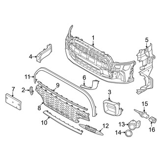 Mini OE - Front Bumper & Grille - Bumper & Components (With JCW Package, Bumper Cover & Trim), (Base / John Cooper Works / S)