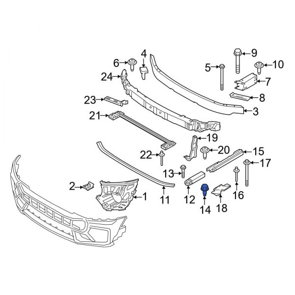 Bumper Impact Bar Screw