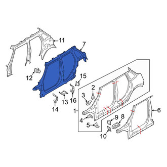 Mini OE - Right Uniside Reinforcement