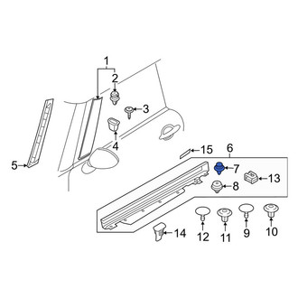 Mini OE - Rocker Panel Molding Clip