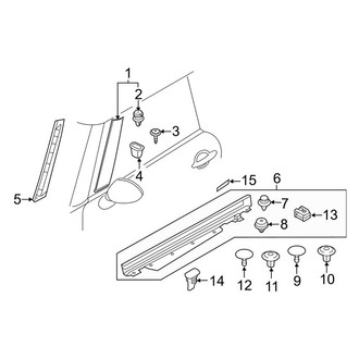 Mini OE - Pillars, Rocker & Floor - Exterior Trim (Base / S)