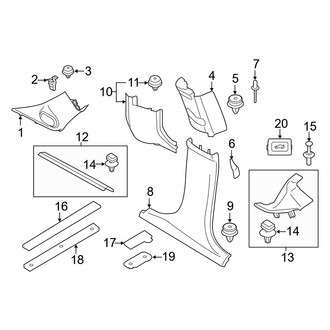 Mini OE - Pillars, Rocker & Floor - Interior Trim (Base / S 4 Doors)