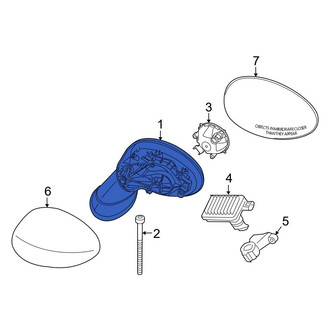 Mini OE - Front Left Door Mirror Housing