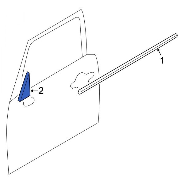 Mini OE 51477322510 Front Right Door Mirror Trim Ring