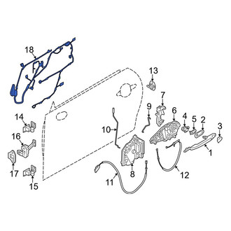 Mini OE - Front Right Door Wiring Harness