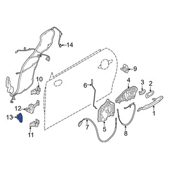Mini OE - Left Door Check Gasket