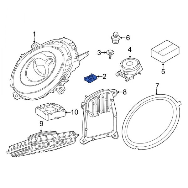 Headlight Mounting Nut