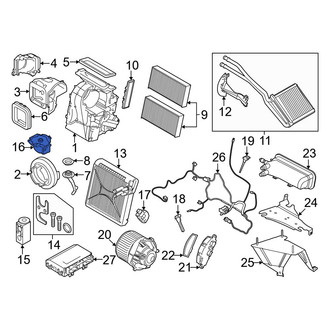 Mini OE - HVAC Air Adjustment Control Motor