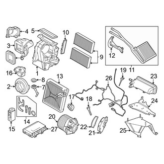 Mini OE - Air Conditioner & Heater - Evaporator & Heater Components (BATTERY EV (EV/BEV))