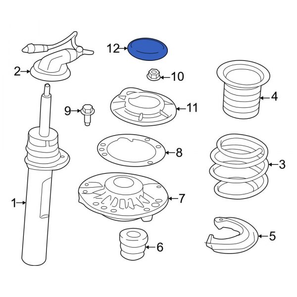 Suspension Strut Mount Cap