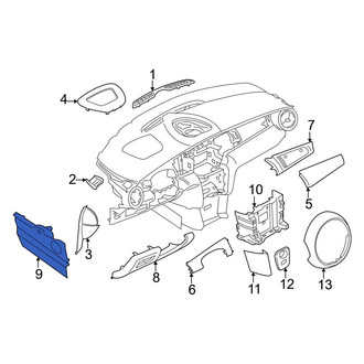 Mini OE - Left Inner Instrument Panel Trim Panel