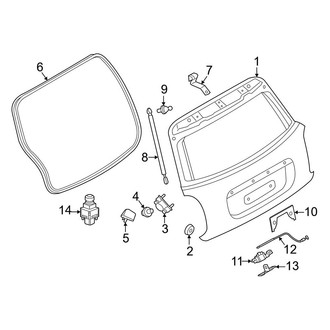 Mini OE - Lift Gate - Gate & Hardware (BATTERY EV (EV/BEV))