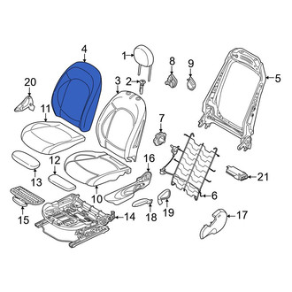 Mini OE - Front Right Seat Back Cushion Cover