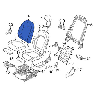 Mini OE - Front Right Seat Back Cushion Cover