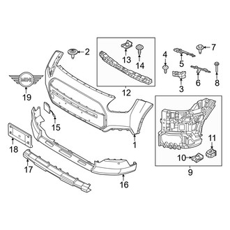 Mini OE - Front Bumper & Grille - Bumper & Components (Bumper Cover & Trim), (S ALL4)