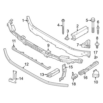 Mini OE - Front Bumper & Grille - Bumper & Components (Bumper Support)