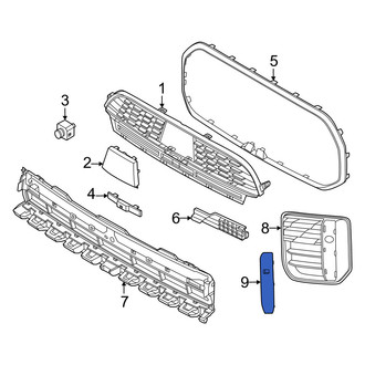 Mini OE - Front Right Grille Molding
