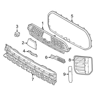 Mini OE - Front Bumper & Grille - Grille & Components