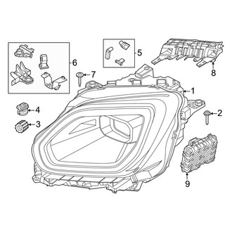 Mini OE - Front Lamps - Headlamp Components (Gas)
