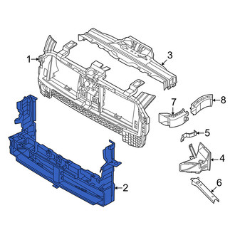 Mini OE - Front Lower Radiator Support Air Duct