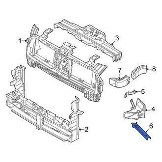Mini OE - Front Left Lower Radiator Support Air Duct Bracket