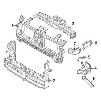 Mini OE - Radiator Support - Air Intake (Gas)