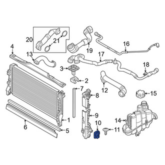 Mini OE - Left Radiator Support Bracket