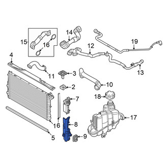 Mini OE - Left Lower Radiator Support Side Panel