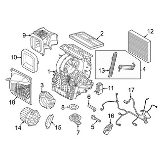 Mini OE - Air Conditioner & Heater - Evaporator Components