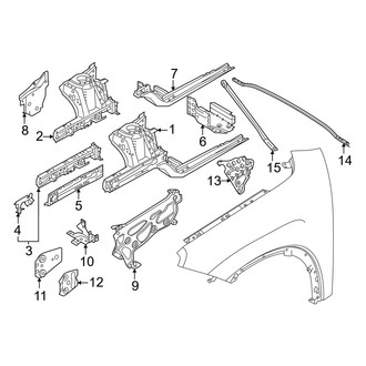 Mini OE - Fender - Structural Components & Rails (Gas)