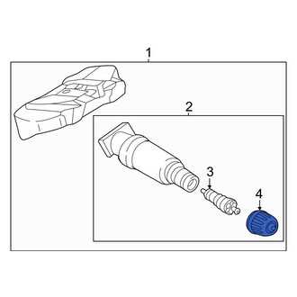 Mini OE - Tire Pressure Monitoring System (TPMS) Valve Stem Cap