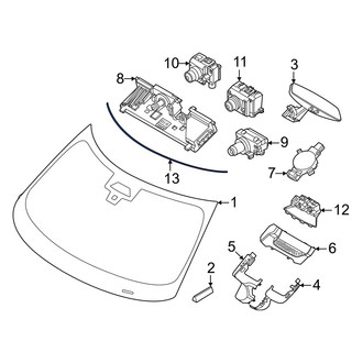 Mini OE - Front Windshield Molding