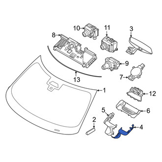 Mini OE - Front Right Interior Rear View Mirror Cover
