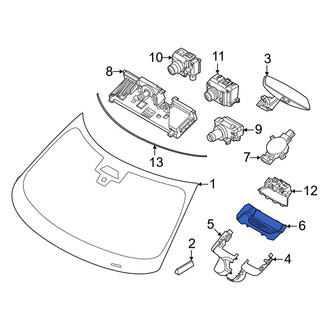 Mini OE - Front Interior Rear View Mirror Cover Access Cover