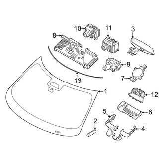 Mini OE - Windshield - Glass (Gas)