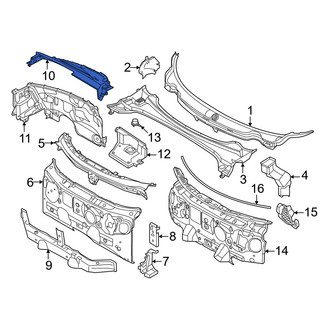 Mini OE - Upper Cowl Grille Panel