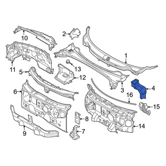 Mini OE - Front Right Cowl Panel Drain Hose