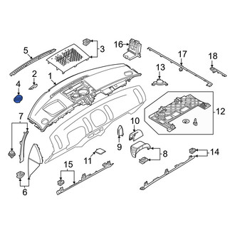 Mini OE - Front Left Dashboard Air Vent Trim
