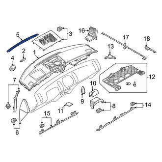 Mini OE - Front Center Dashboard Air Vent Trim