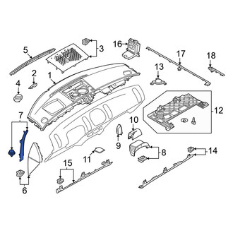Mini OE - Right Outer Body A-Pillar Trim Panel
