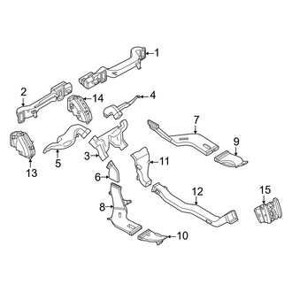 Mini OE - Instrument Panel - Ducts (Gas)